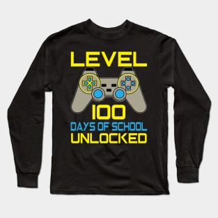 Level 100 completed 100 days of school unlocked Long Sleeve T-Shirt